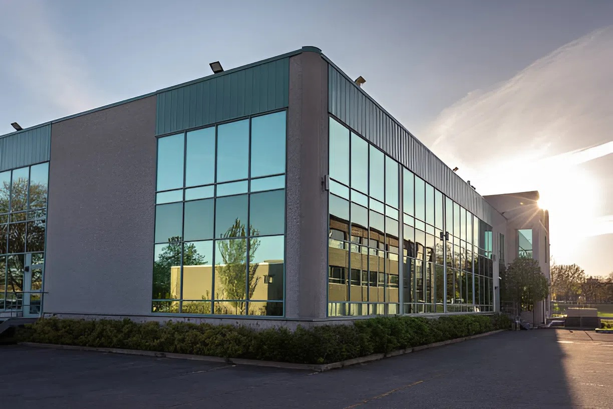 Commercial building exterior with clean facade and fresh paint enhancing curb appeal by an exterior painter in Grantham, NH